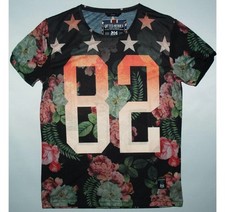 GIFTED HEROES MENS 82 TEE SHIRT IN MULTI COLOURS SIZE LARGE