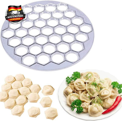 Ravioliformer Dumpling Maker aus Aluminium 37 Löcher für perfekte Teigtaschen Kü