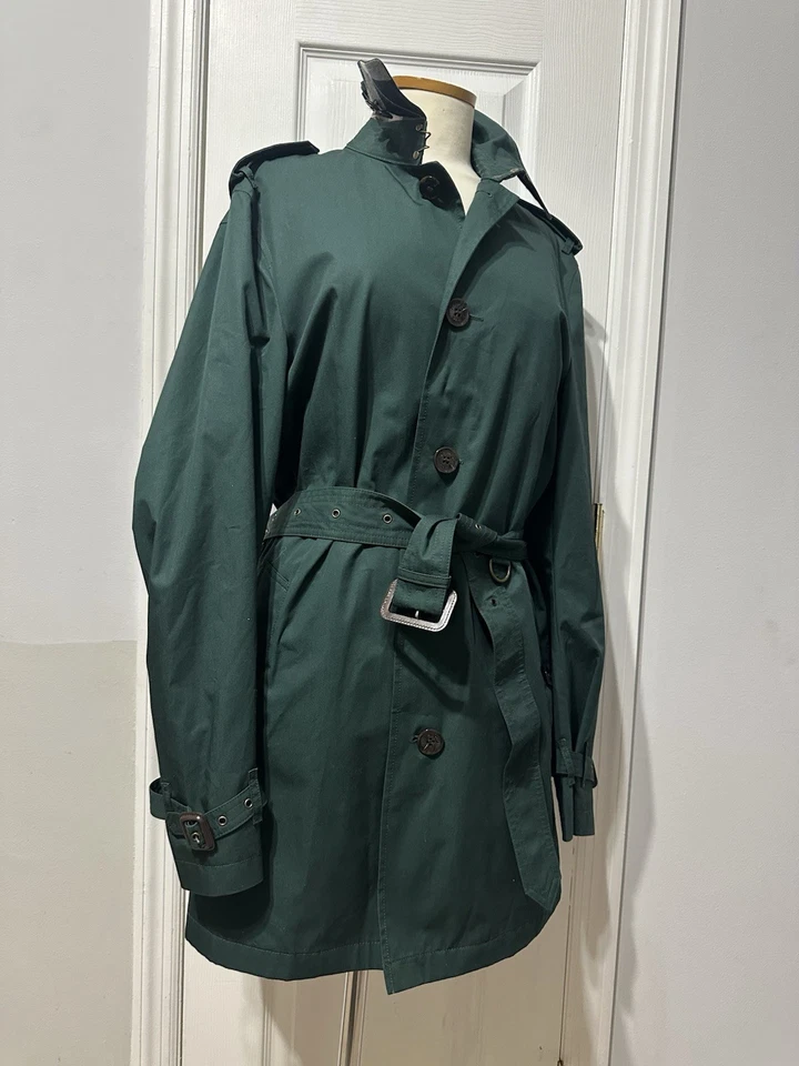 BURBERRY BRIT BRIXTON RAIN TRENCH COAT Sz SMALL P - Image 4 of 4