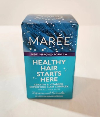Maree Keratin & Vitamins Superfood Hair Complex Dry Damaged Frizzy Hair 30 Caps