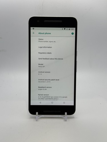 Google Nexus 6P - Silver - 32GB - Unlocked - Smartphone - Works Great