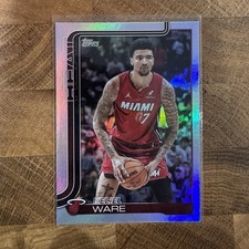 Topps 2025-26 Kel'el Ware #74 Miami Heat Basketball NBA Holofoil