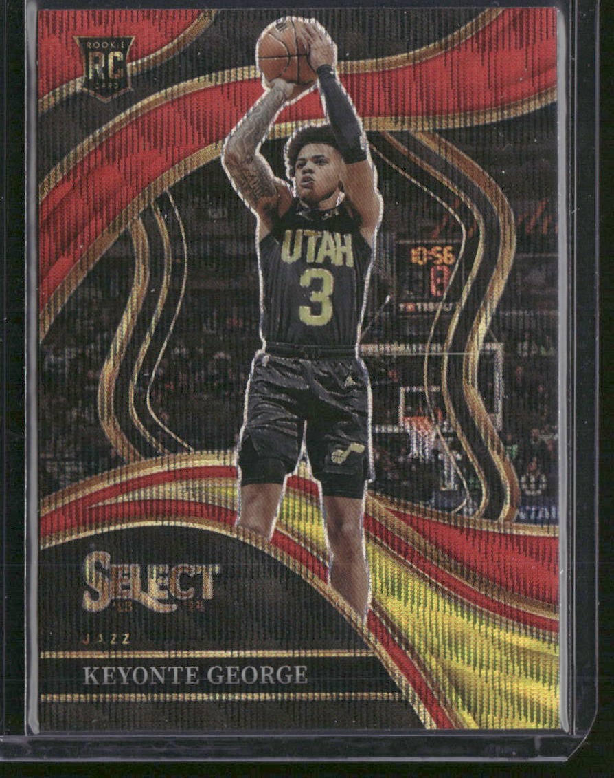 2023-24 Panini Select #295 Keyonte George Courtside Red Wave