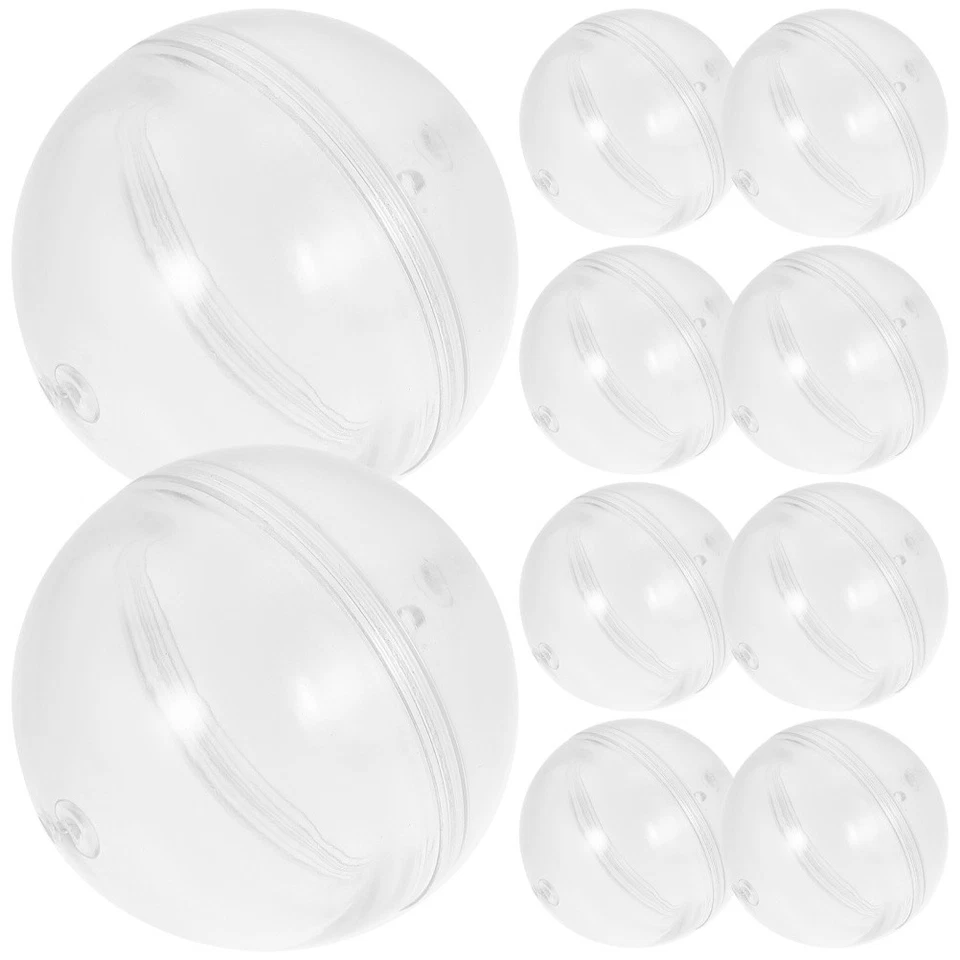 10 capsule rotonde vuote, capsule a sfera riutilizzabili, capsule di stoccaggio - Immagine 4 di 4