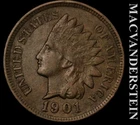 1901 Indian Head Cent - Scarce  Very Fine  Better Date  No Reserve  #L6471