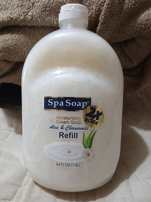 Spa Soap Aloe & Chamomile Moisturizing Cream Soap 2X ULTRA Refill 64.24oz  NEW