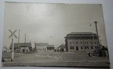 Rare Antique 1915 Medicine Bow, WY RPPC Post Card Parkison Block Virginian Hotel