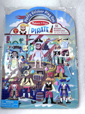 NEW Melissa  Doug Reusable Puffy Pirate Sticker Play Set