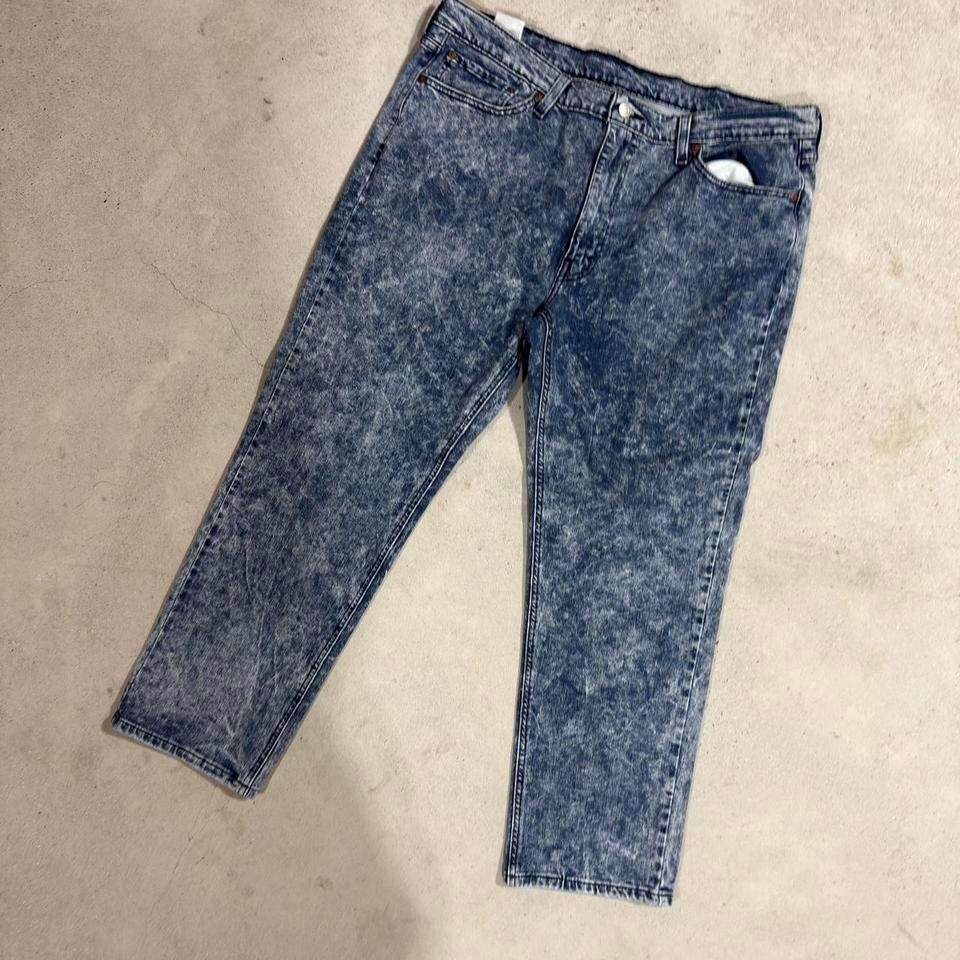 Levi's 38x30 Acid Wash Jeans Men Vintage Washed Denim Straight
