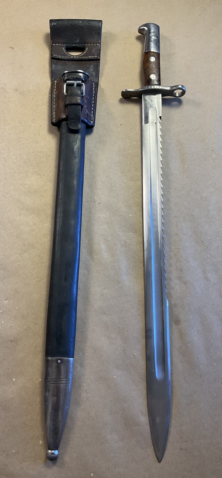 Swiss M1906 Schmidt Rubin Sawback Bayonet 