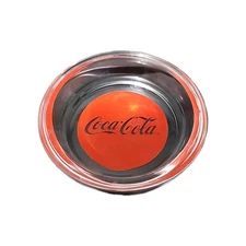 Coca-Cola Coke Glass Coaster Ashtray Trinket Dish 3.625"