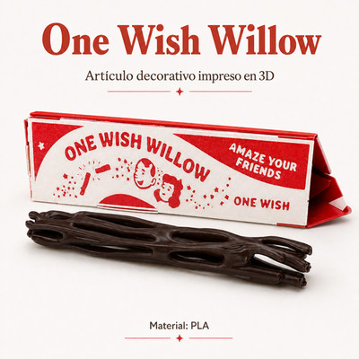 One Wish Willow palo y caja  impreso en 3D | Artículo decorativo en PLA
