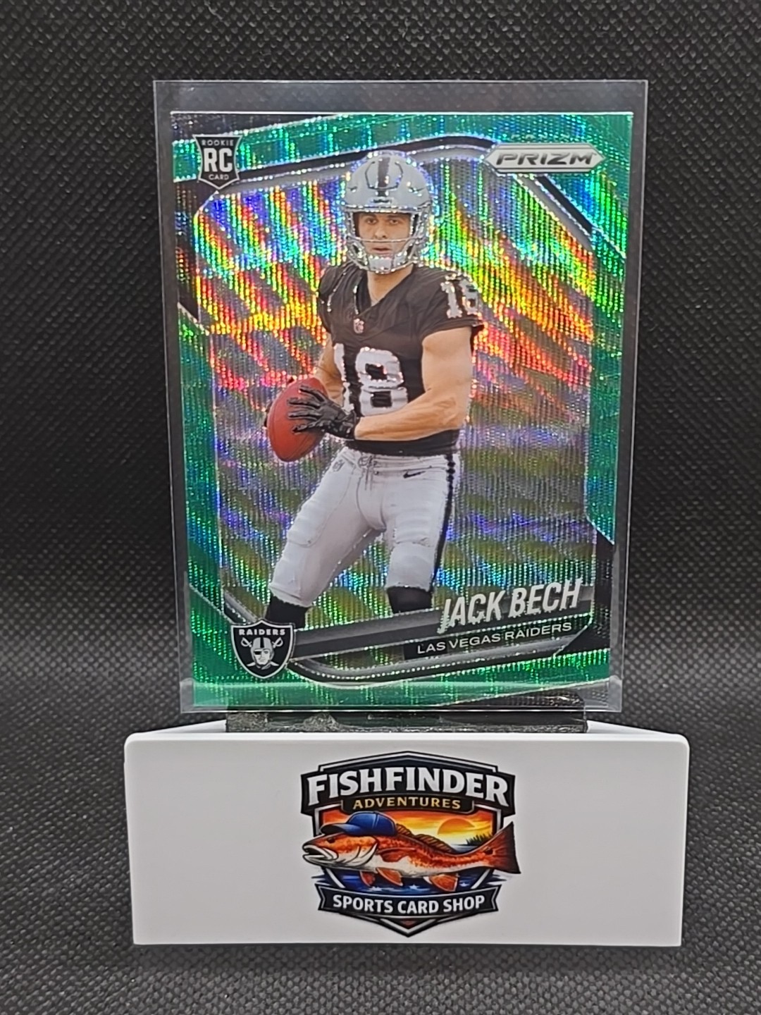 2025 Panini Prizm - Rookies Jack Bech #346 Green Wave Prizm (RC)