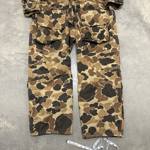 Vintage 90s L.L. Bean Frog Skin Camo Coveralls Size XL Insulated Cargo RARE - Picture 2 of 24