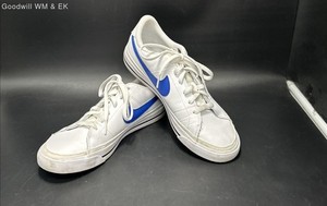 Nike Court Legacy GS White Game Royal Sneakers Size 6Y DA5380-101