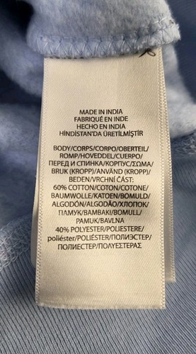 Boys Polo Ralph Lauren Light Blue Full Zip Fleece Hoodie Jacket Size 8/10 - Picture 6 of 6