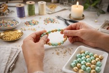 Glass Beads for Jewelry Making 14mm Round Mix Pearl Glass Beads 20 pcs