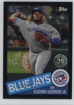 2020 Topps Silver Pack 1985 Chrome Baseball Black /199 Vladimir Guerrero Jr 3lw