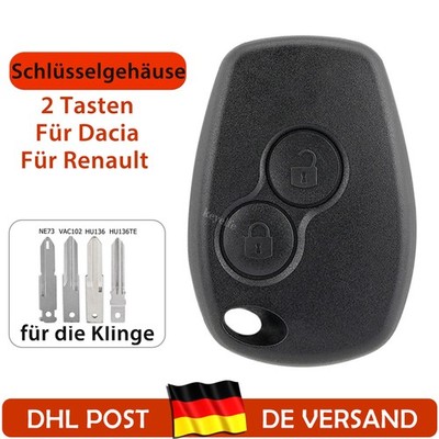 2 Tasten Auto Schlüssel Gehäuse für Dacia Dokker Sandero Logan Duster Lodgy