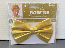 NEW Amscan Gold Bow Tie Costume Cosplay Adult Size