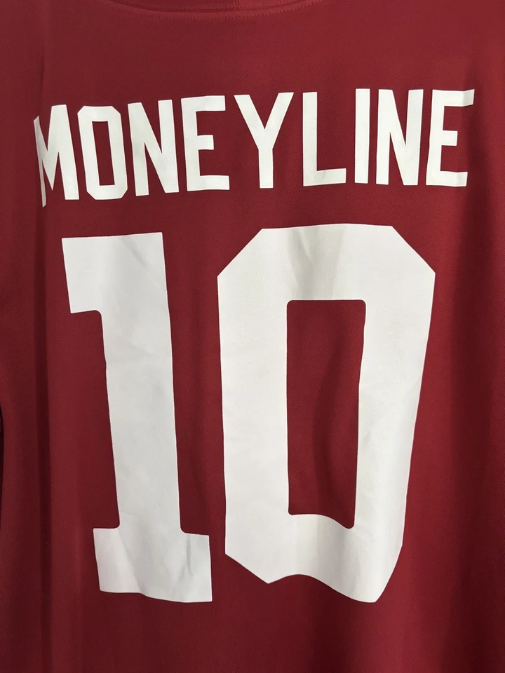 John Mateer Oklahoma Sooners OU Jordan Medium Jersey “Moneyline” Fanatics  1/1 - Image 3 of 4