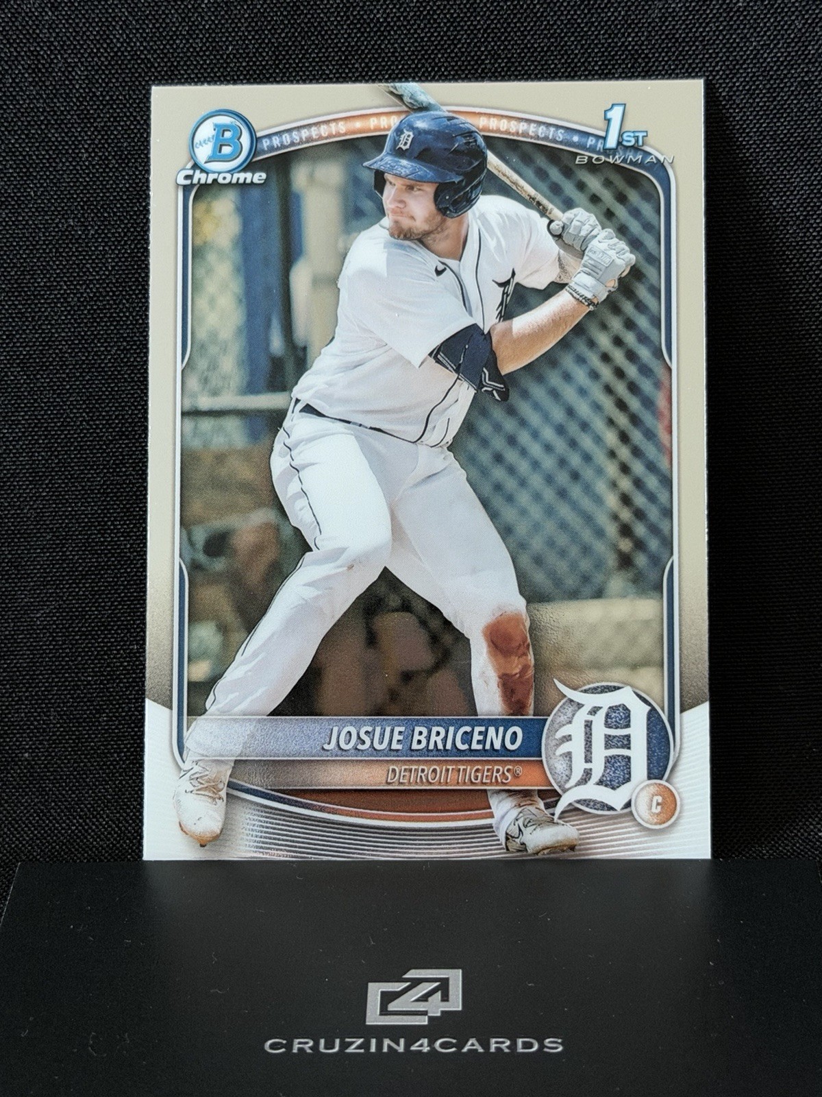 2025 Bowman Chrome - Josue Briceno 1st Prospect #BCP-13 - Detroit Tigers