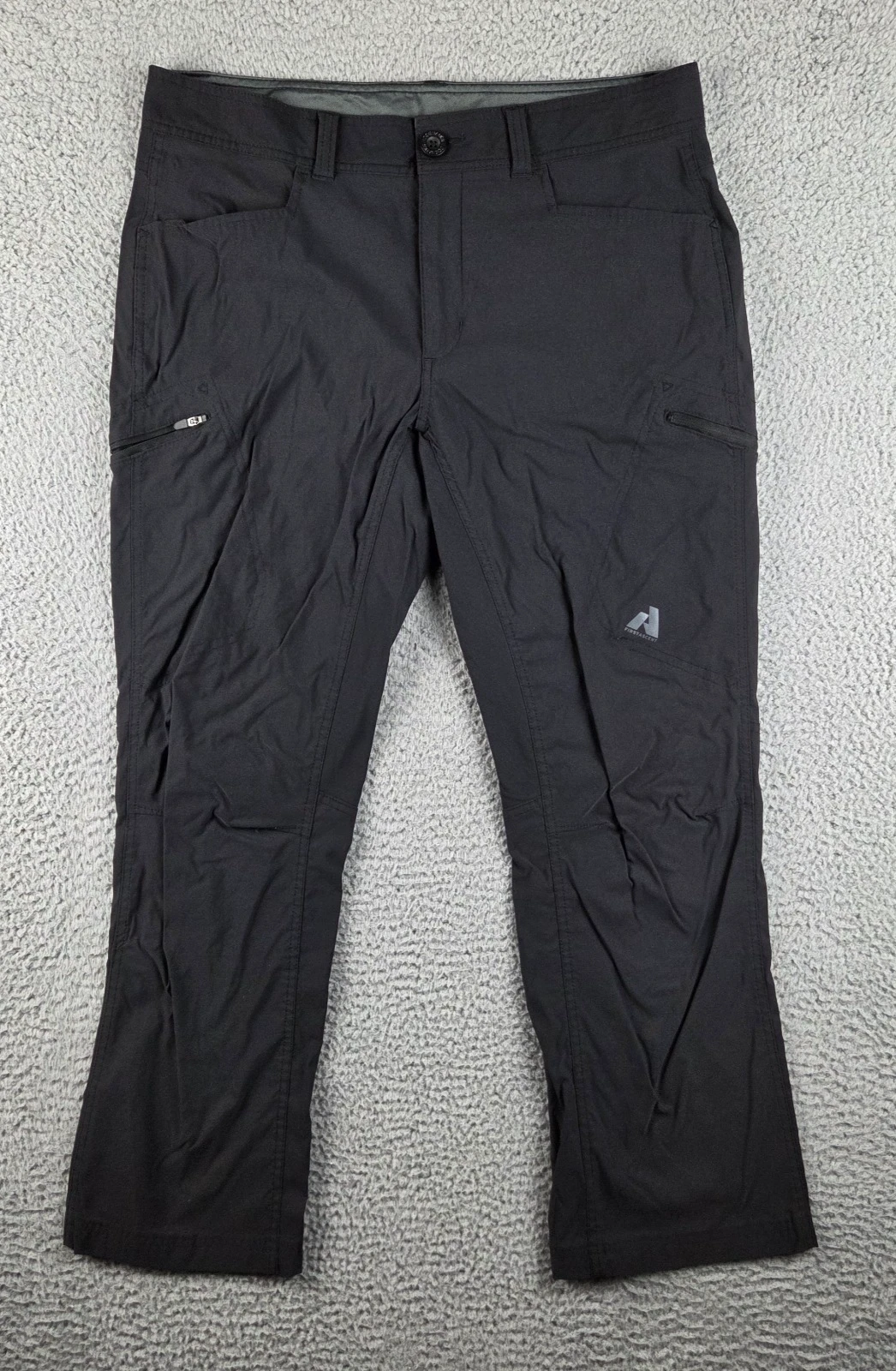 Eddie Bauer First Ascent Pants Mens 34x30 (34x28) Gray Stretch Outdoors Hiking