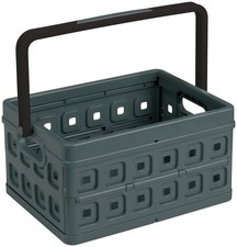Sunware Square Folding Box with Handle, Anthracite/Black, One Size