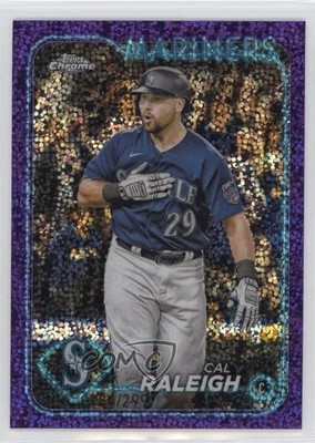 2024 Topps Chrome Purple Speckle Refractor 84/299 Cal Raleigh #119 1g1q