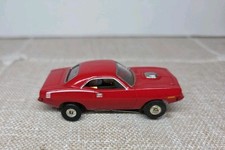 Johnny Lightning ThunderJet 500 Slot Car -1970 '70 PLYMOUTH HEMI CUDA Red 