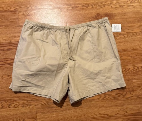 L.L. Bean Shorts Women's 2X Sunwashed Canvas Classic Fit Drawstring Coastal Tan