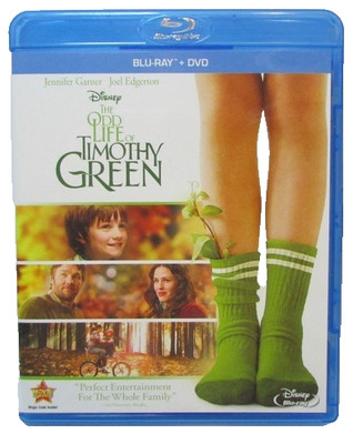THE ODD LIFE OF TIMOTHY GREEN (BLU-RAY + DVD) VG DISCS + CVR ART - NO CASE