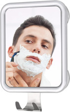 Shower Mirror Fogless for Shaving- with 4 Suctions, anti Fog Mirror for Shower,