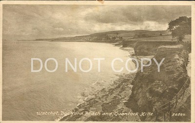 Watchet Doniford Beach Quantock Hills Somerset UK (589-C