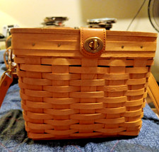 Longaberger Shoulder Purse W/Red Liner 280115 1996 JAT W/Shoulder Strap