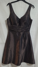 JORA COLLECTION - Dress - Brown Taffeta/Satin - Occasion Wear Prom - UK Size M