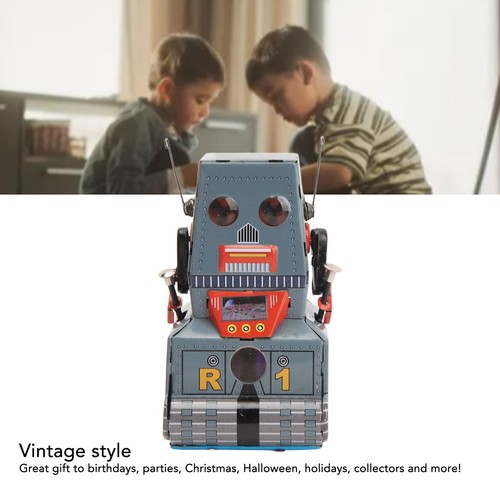 Wind Up Robot Toy Tinplate Classic Retro Clockwork Vintage Toy Photography BA - Picture 9 of 22