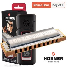 Hohner Marine Band 1896 Diatonic Harmonica MBAND-F, with Case, Key of F
