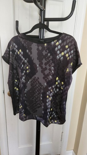 Opus Sanima Print Womens Top Size EUR40 Green Sleeveless Lightweight