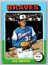 1975 Topps Baseball #595 Joe Niekro Braves