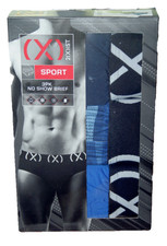 Men's 2xist Briefs Underwear Sport No Show 3 Pack M 32-34