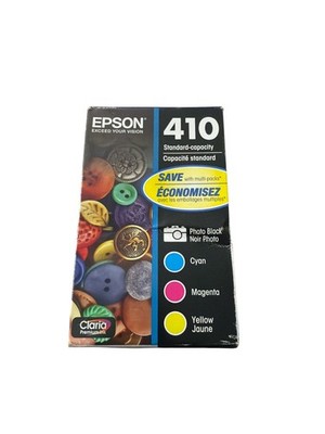 Epson 410 Ink Cartridges 4 Pack Combo Photo Black CMY T410520 - Exp.08/26~12/26