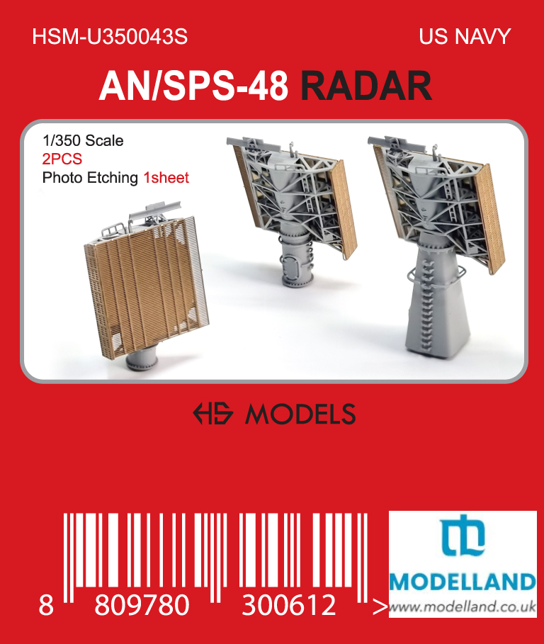 HS Model HSM-U350043S AN/SPS-48 Radar Set US Navy 3D Air Search Radar 1/350