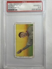 1909-11 T206 Piedmont 150 BARNEY PELTY Horizontal PSA 2.5 Good+ St Louis