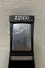 Zippo Venetian Mirror Polish Lighter Used No Box