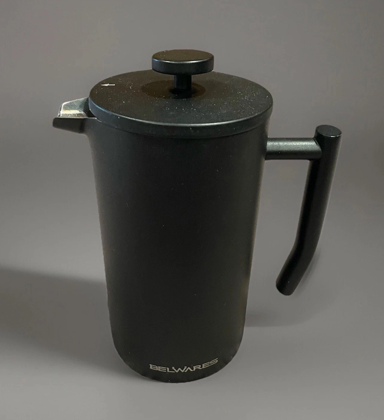 Belwares French Press Coffee Pot 34 Oz - Insulated Stainless Steel Double Wall