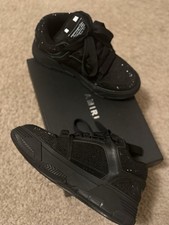 AMIRI Black Mid Top Lace Up Men's Athletic Sneaker Casual Walking Shoe