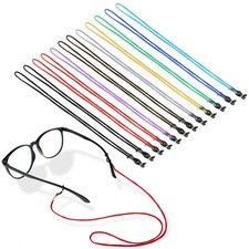 12 Pack Multicolored Eyeglasses Strap, Eyewear Retainer Silicone buckle Eyegl...