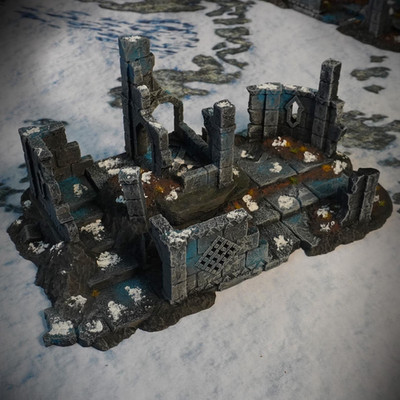 Große Ruinen - Landschaft/Gelände - Conquest Creations - Maßstab 10mm - Resinmodelle