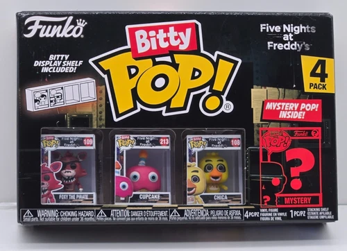 Funko Bitty Pop Five Nights At Freddy's 4Pk - Foxy Pirate, Cupcake, Chica & Myst